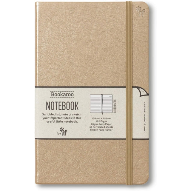 Bookaroo Notebook (A5) Journal - Gold