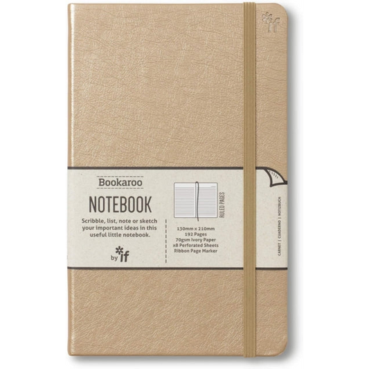 Bookaroo Notebook (A5) Journal - Gold